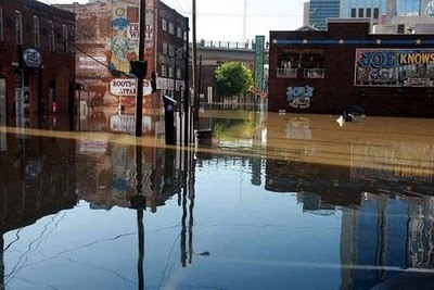 downtown nashville flood