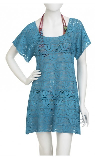 crochet dress azure 8423