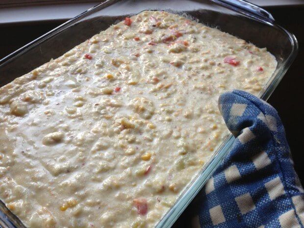 Mexican cornbread batter