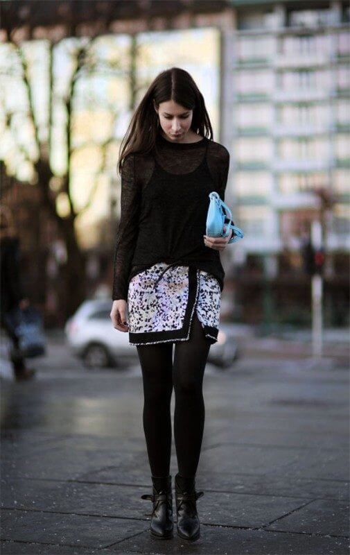 COS sweater Balneciaga skirt Alexander Wang tank top Zara boots and Tosca Blu bag. Accessories b Cooee and a watch by Georg Jensen1