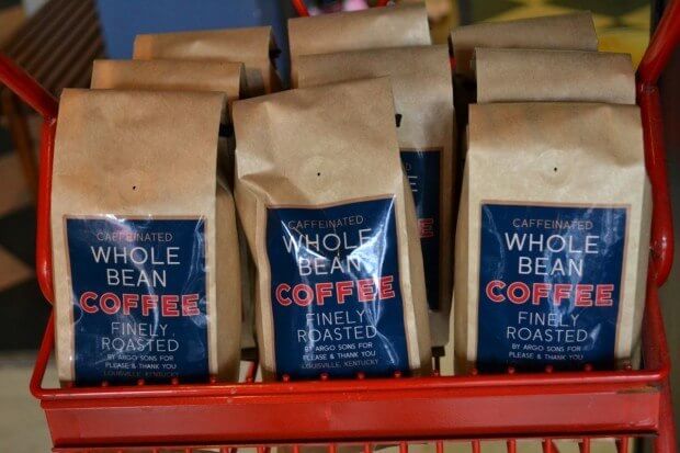 Whole Bean coffee at Please & Thank You