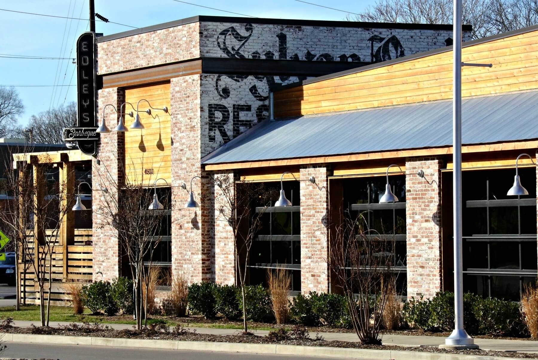 Exterior of Edley's BBQ in Sylvan Park.