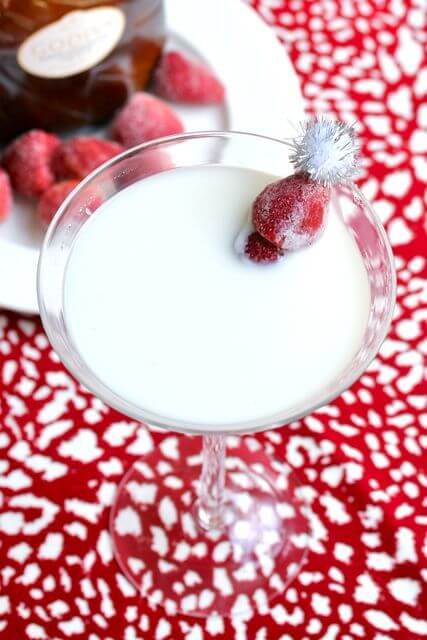 chocolate strawberry cream martini