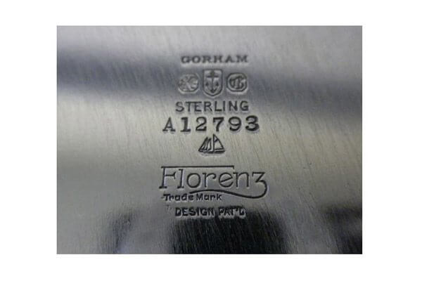 Marking on Gorham Mfg. Co. Sterling Florenz Pattern.