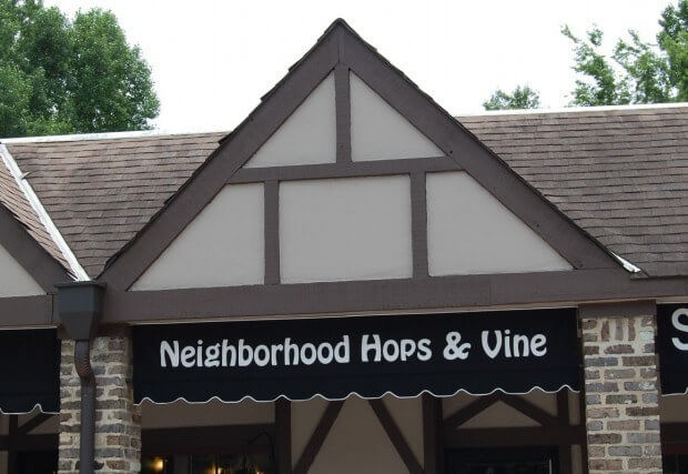 Local wine and beer shop, Neighborhood Hops & Vine is located in Crestline Park.