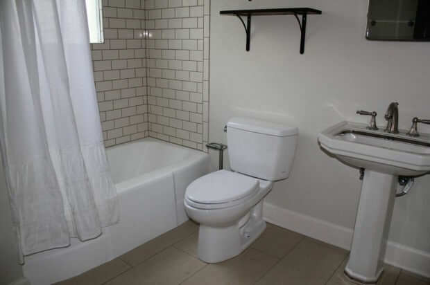 After: Downstairs bath
