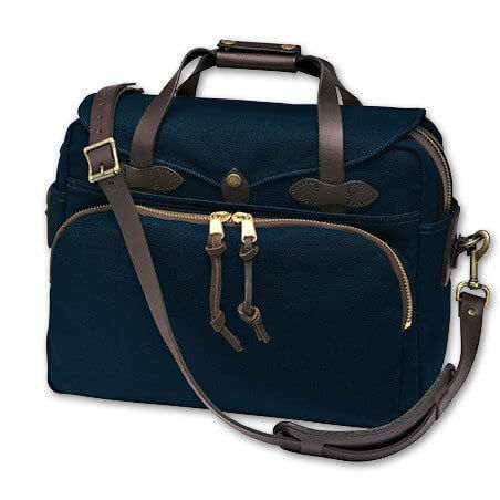 Padded Computer bag in Navy.