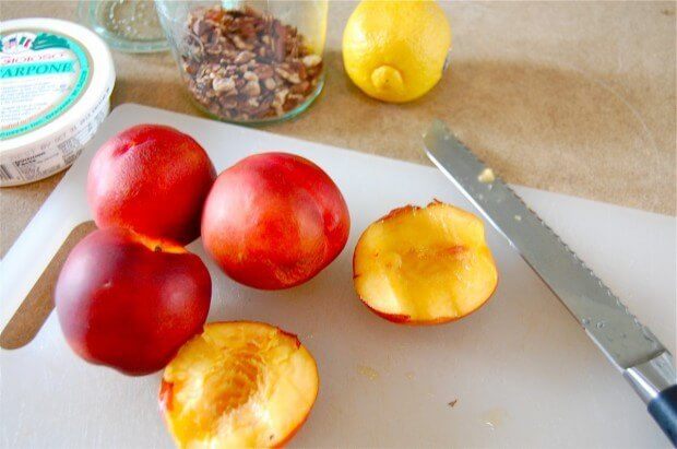 Easy, Grilled Nectarine Crumble