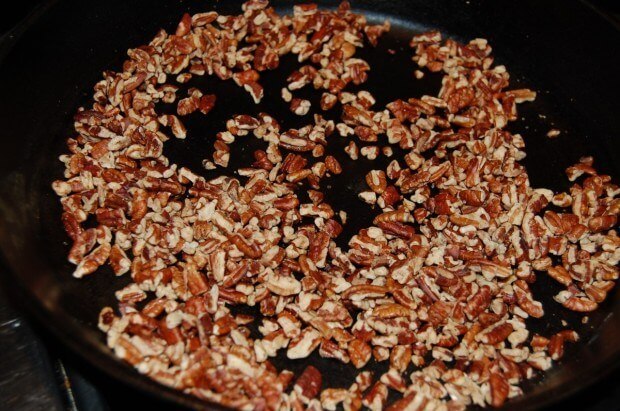 Roast extra pecans to use later.