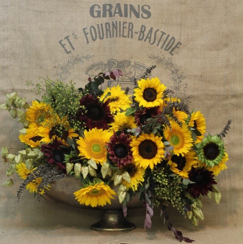 HollyBryan sunflowers with fillers Sept 2013