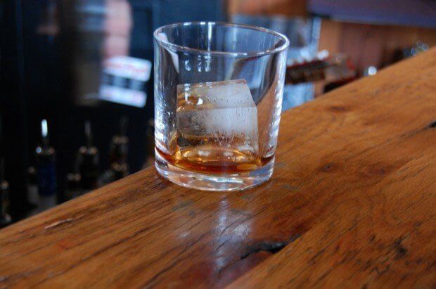 This cocktail calls for an old fashioned glass.