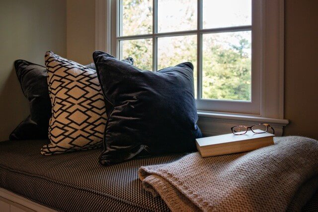 The family cat claims this as her favorite perch most days, and we can see why, given how appealing this cozy corner is.