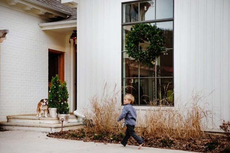 Fall in love with Tennessee farmhouse, decked out for Christmas (and barefoot boys running with their dog!) Read here.