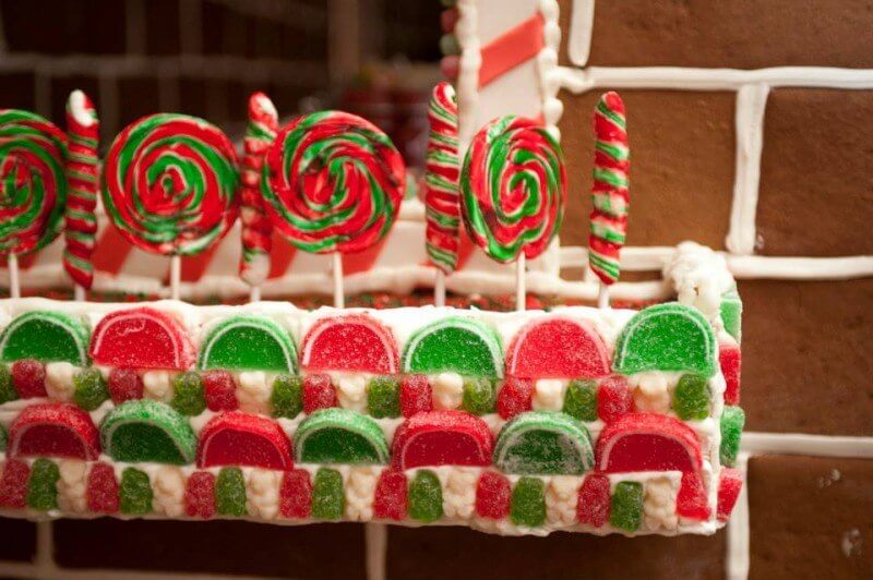 Sweet view from a gingerbread house window box./Image credit The St. Regis.