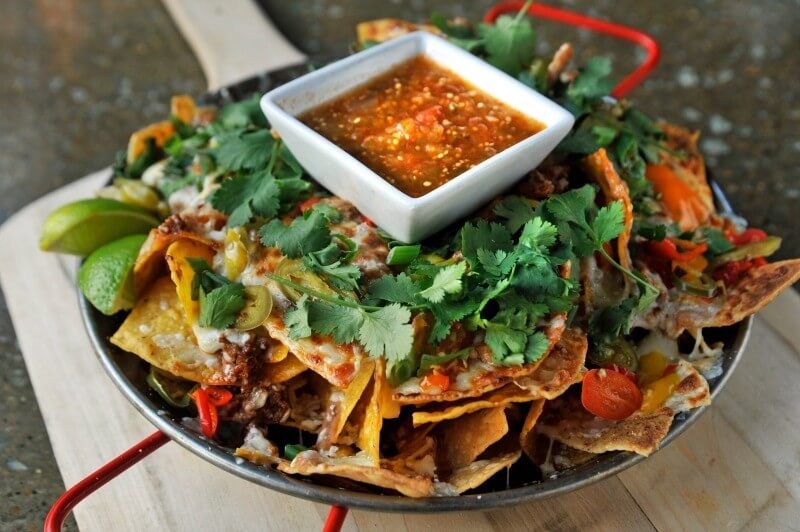 The nachos at Saint Anejo are perfect for sharing!