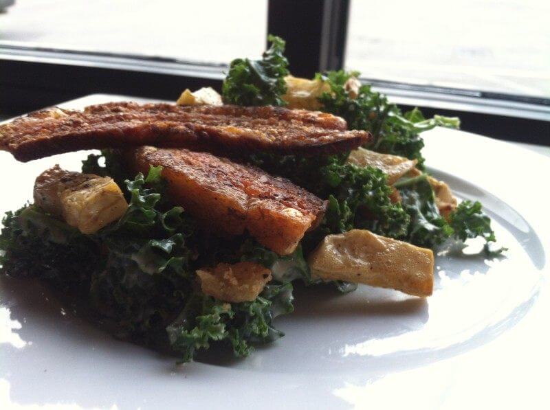 Kale and Pork Belly at Miel in Nashville