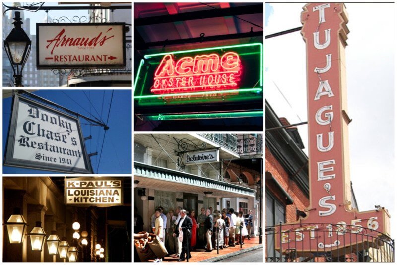 NOLARestaurantCollage_Feb2014 Even the most famous of New Orleans' restaurants duke it out over who makes the best gumbo. (Images: NewOrleansOnline.com)