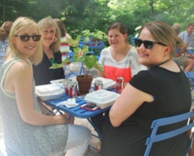 A Food Truck Friday picnic at the Dixon