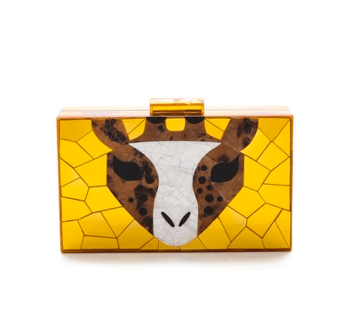 Serpui Marie Giraffe Friends Clutch, $649. At Shopbop.