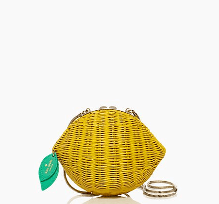 Vita Riva Wicker Lemon Shoulder Bag, $248. At Kate Spade