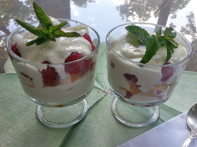 Grilled Peach Parfait