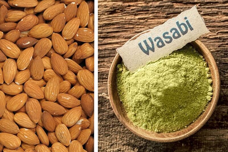 Wasabi Almond: addictive and just the thing when searching for an easy appetizer!