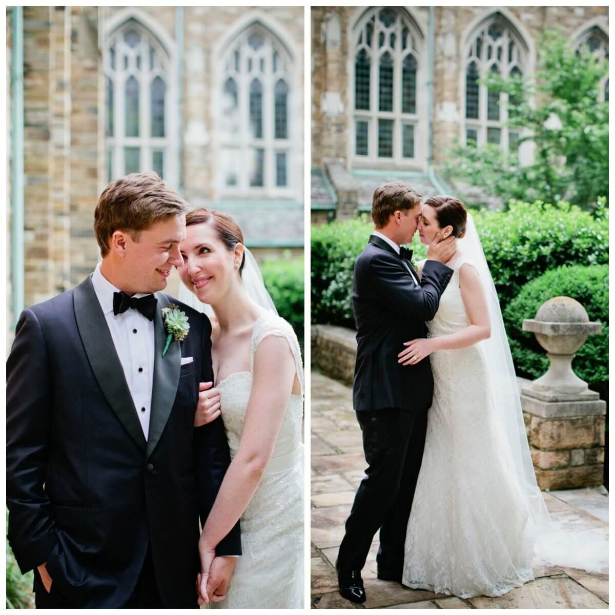 The happy couple before the wedding ceremony.