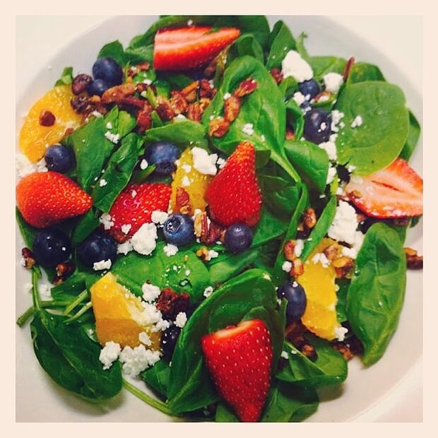 Just for Lunch Spinach Salad