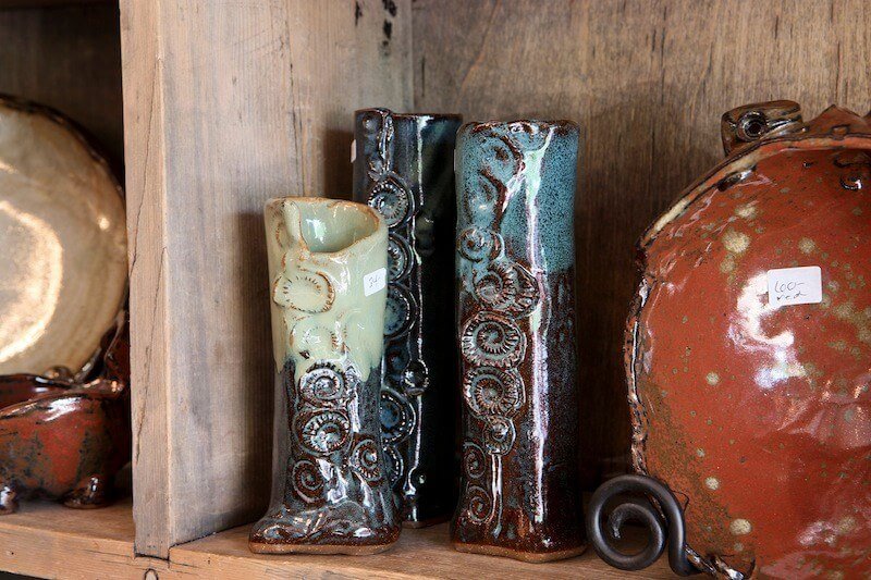 Unique pottery at The Cook Store