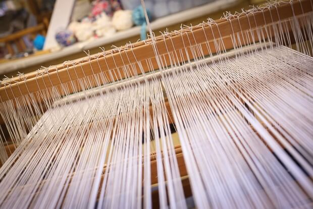 Lisa notes: "Most of our looms have been donated to us by former weavers who want the looms to go to a place that has good karma and is helping someone."