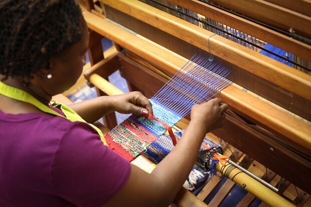 All of the re:loom weavers come from either homeless situations or have been at-risk of homelessness. 
