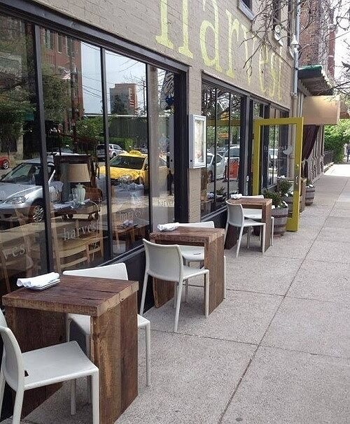 Harvest in NuLu makes farm-to-table chic, inside and out. Harvest in Nulu on East Main Street in Louisville is a farm-to-table innovator