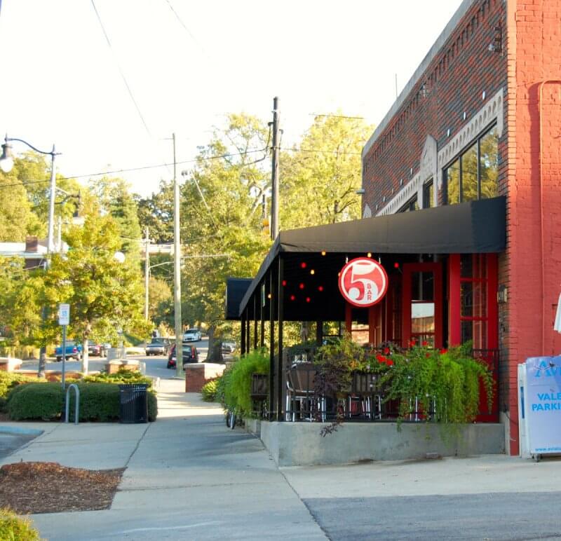 FIVE has a unique concept offering five dinners, five white wines and five red wines plus a full bar