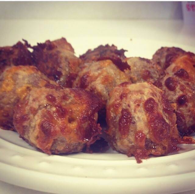Savory sausage balls at Ashley Mac's 