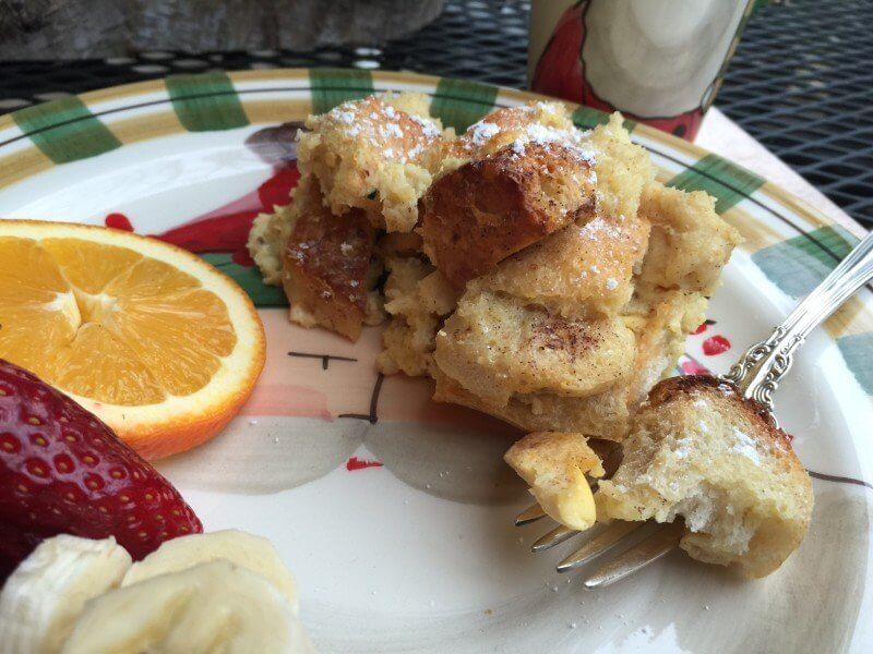French toast casserole is the perfect recipe for Christmas morning.
