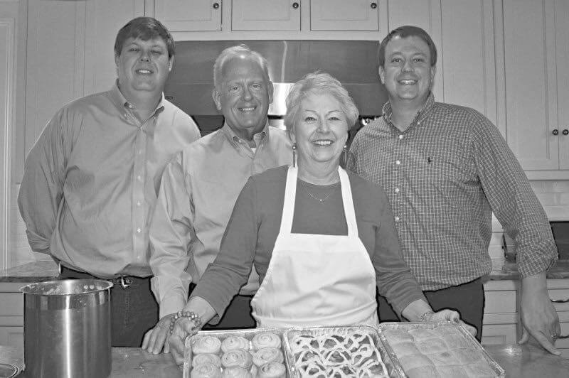 Millie Ray pictured with her husband, Ryan, and their two sons, Ryan and Ben.