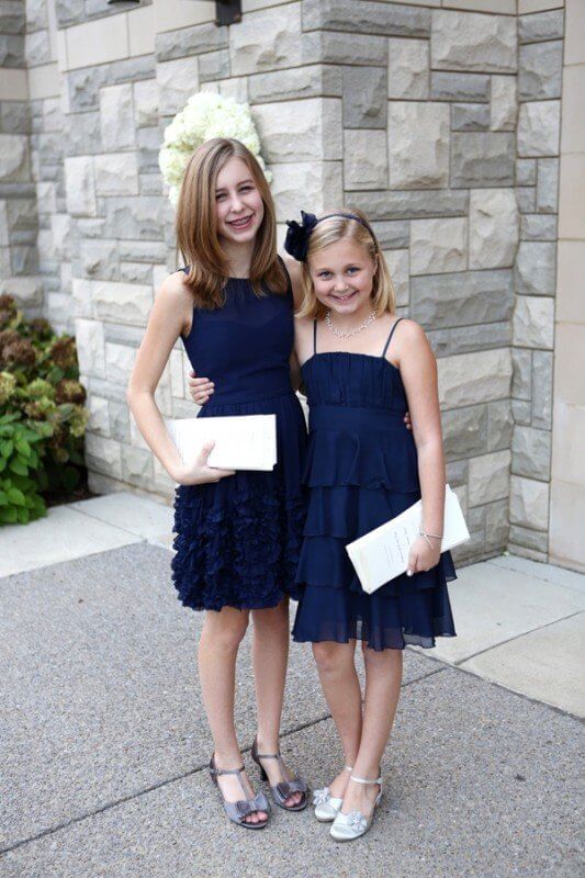 Flower girls and junior bridesmaids