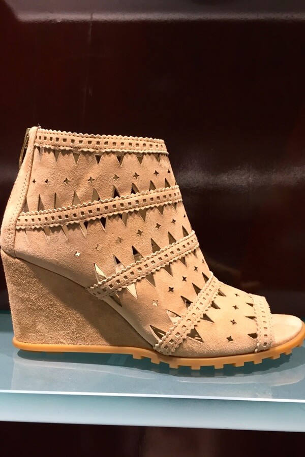 Suede cutout booties