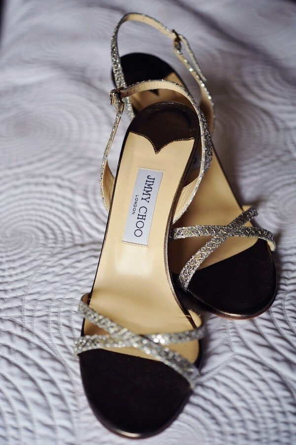 Hometown NBA Star marries in Louisville in a lavish wedding. A very subtle but brilliant shoe by Jimmy Choo.