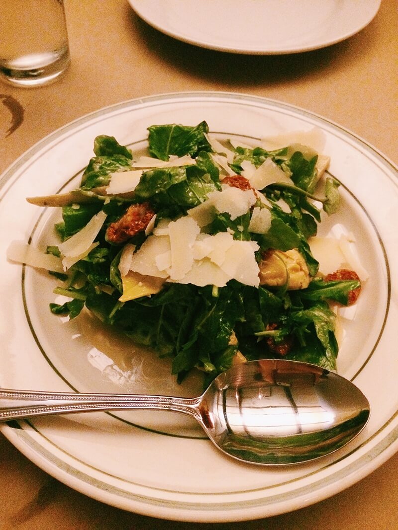 arugula salad at Bounty