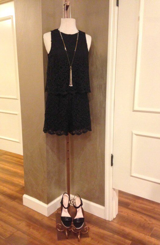 A chic black romper is perfect for day or night!