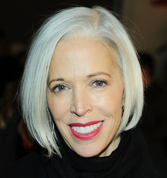 Linda fargo rocks her grey hair. Image credit: IIya S Savenok/Getty Images.