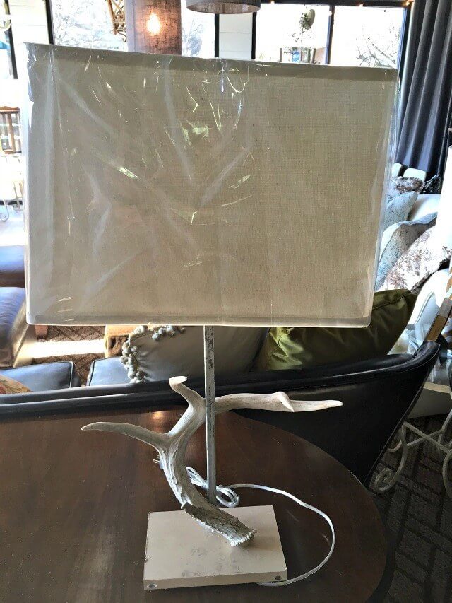 One of a pair of antler lamps at Mountain Brook Trading on Dexter, $185 each
