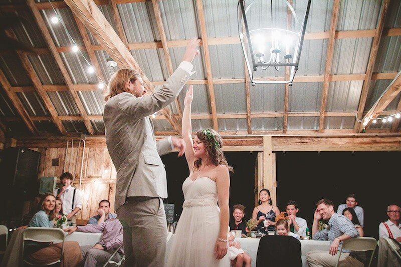 A intimate wedding at a historic location in Tennessee