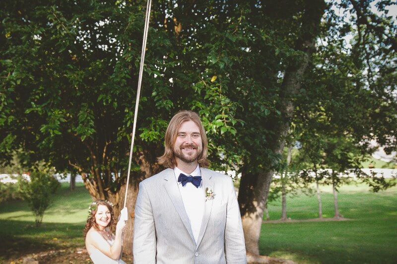 A intimate wedding at a historic location in Tennessee