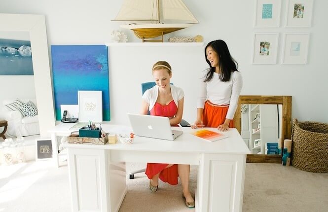 Lara Casey in her office
