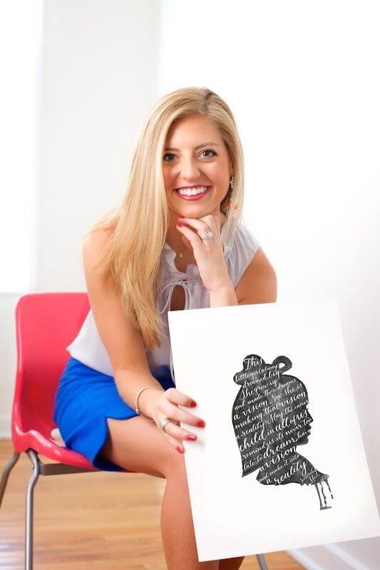 Another beautiful design incorporating a child's silhouette.
