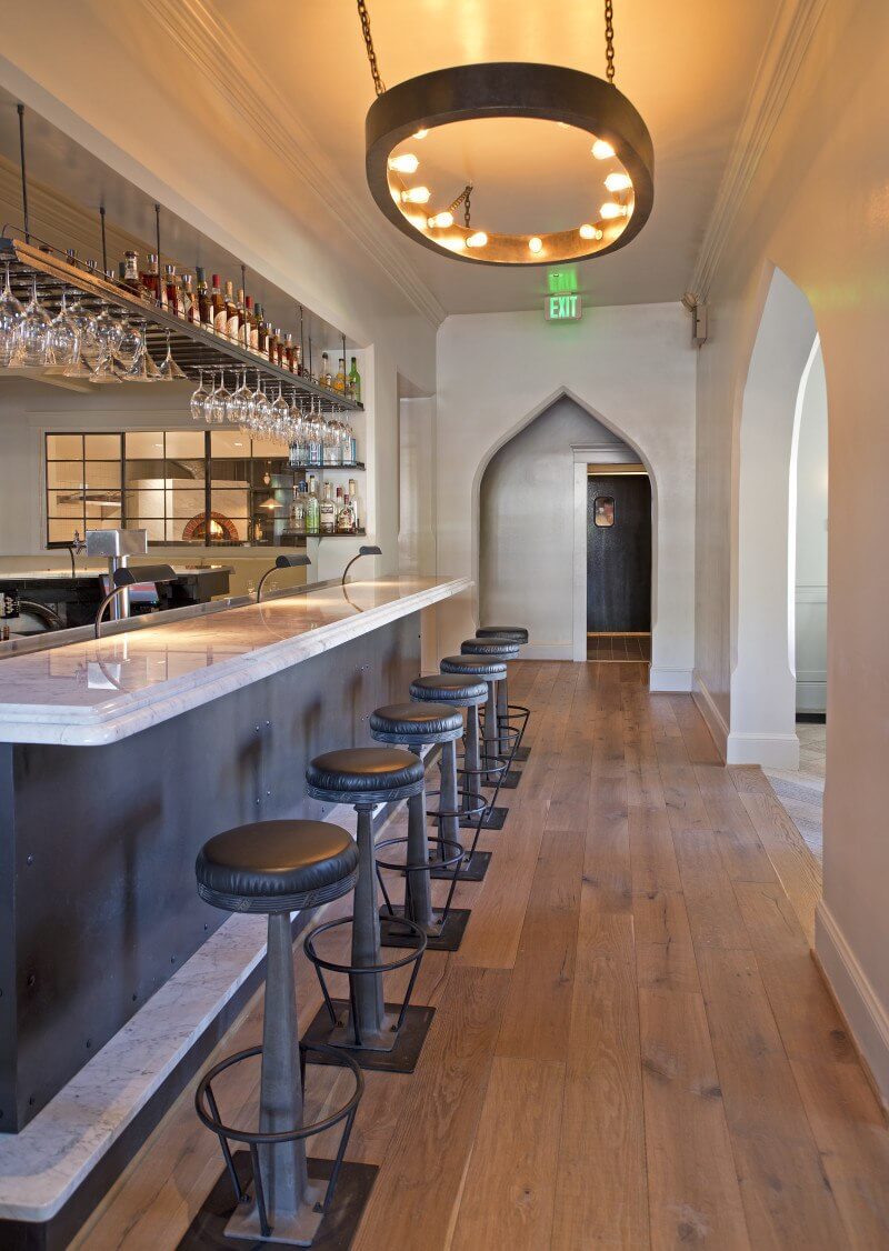 The bar area at Galley & Garden