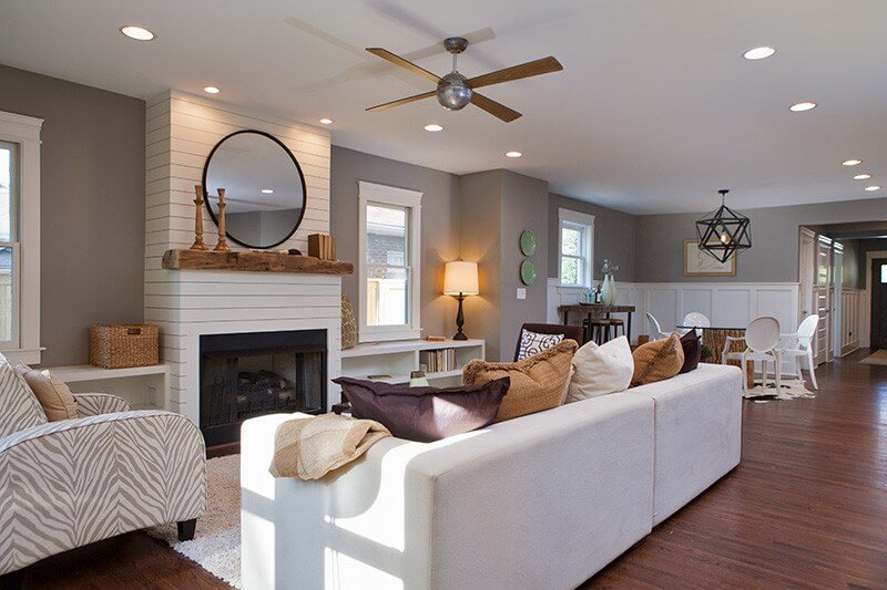 An open floor plan that is conducive to relaxing and entertaining 