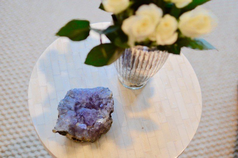 Unusual objects of color are a playful way to decorate.